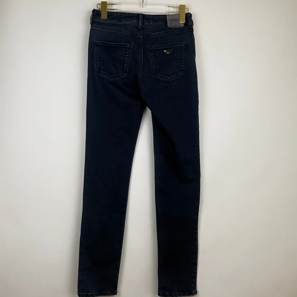 Armani Jeans J18 Dahlia Dark Blue Slim Fit Denim Blue 27 Logo Stretch Classic